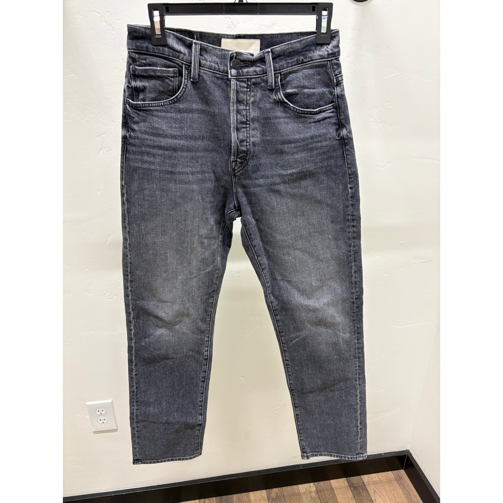 Mother Superior High Waisted Hiker Hover Jeans Midnights With Molly Grey Size 27